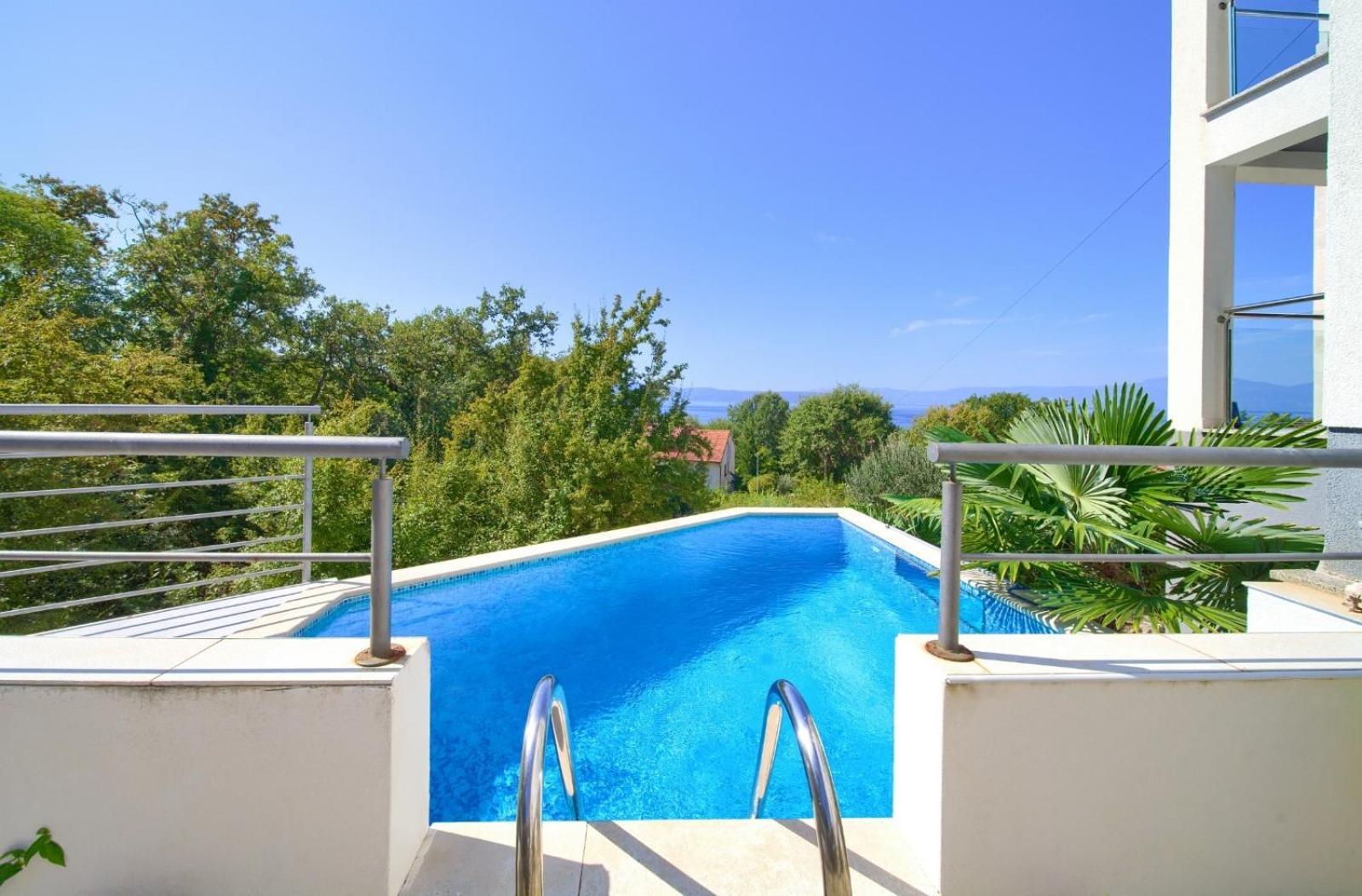 Apartment Sasso Bianco With The Private Pool Njivice Exterior foto